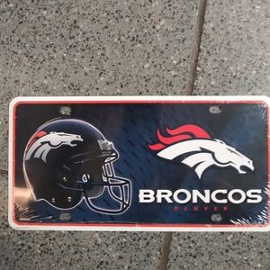 Denver Broncos License Plate